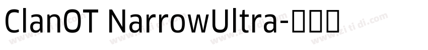 ClanOT NarrowUltra字体转换